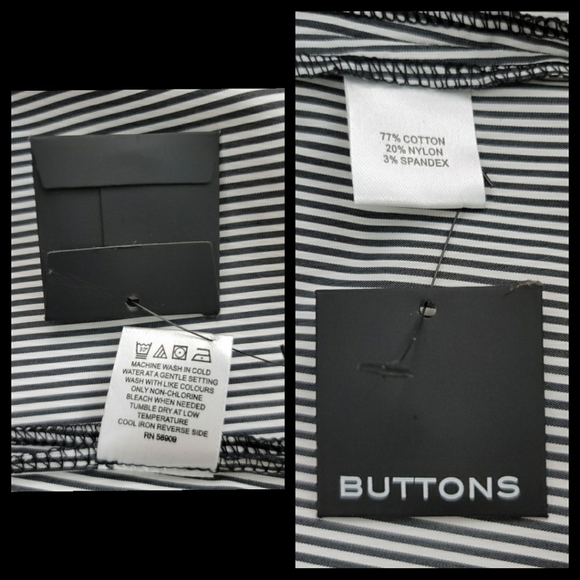 Vision 155 Striped Embroidered Sleeve Top Sz 14 - Picture 15 of 16